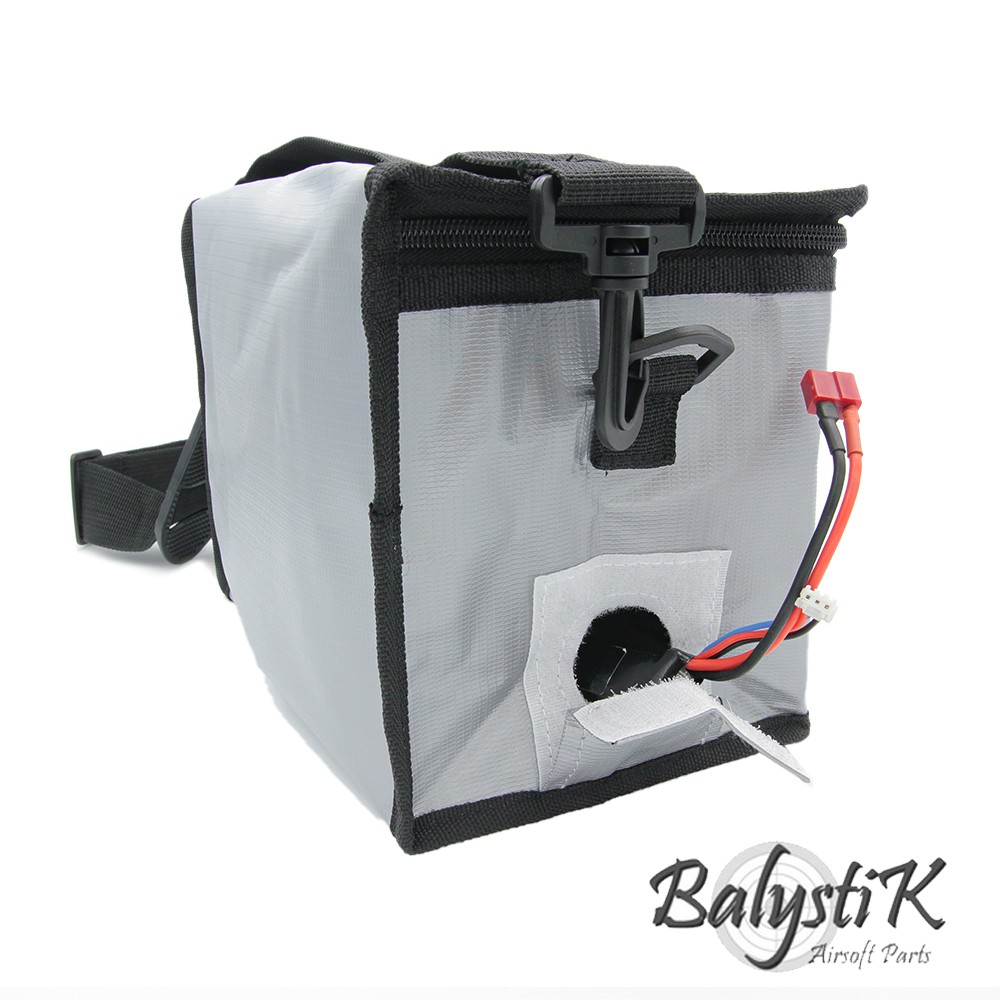 sac long ignifugé pour batterie lipo safebag balystik Li-Po Li-Po s