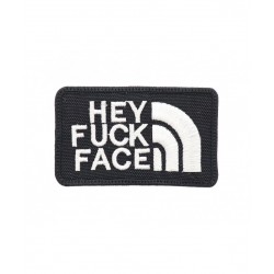 Patch Velcro Hey Fuck Face - Noir - 