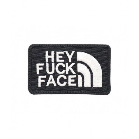 Patch Velcro Hey Fuck Face - Noir - 