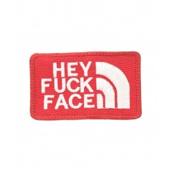 Patch Velcro Hey Fuck Face - Rouge - 