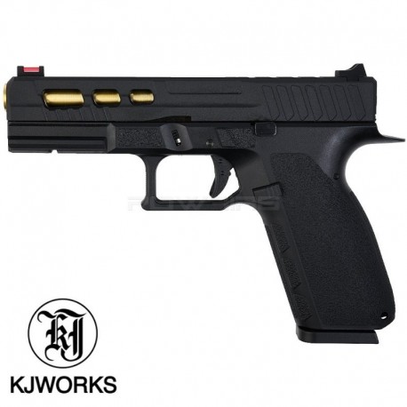 KJ Works KP-13-C C02 GBB - Black / Gold - 