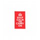 Patch Velcro Keep Calm And Carry On - Rouge - 