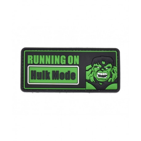 Velcro Patch Hulk Mode - Running ON - 