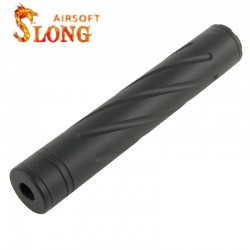 SLONG AIRSOFT Silencieux 14mm CCW Type C - 200mm - 