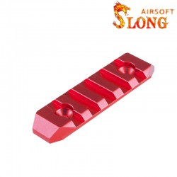 SLONG AIRSOFT Rail M-lok CNC 68mm - Red - 