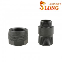 SLONG AIRSOFT Adaptateur silencieux Type B 11mm CW vers 14mm CCW - 