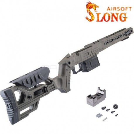 SLONG AIRSOFT Tactical Stock for Tokyo Marui VSR-10 - OD - 