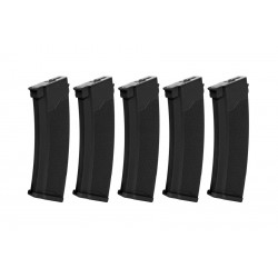 Specna Arms Lot de 5 Chargeur AK S-Mag 175 billes noir - 