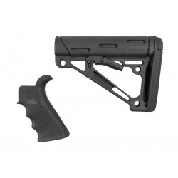 HOGUE Grip and Mil-Spec Collapsible Buttstock for AR15 / M4 GBBR - black - 