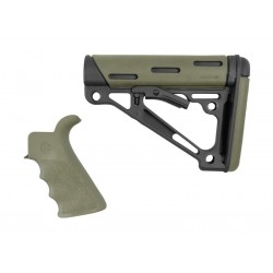 HOGUE Grip and Mil-Spec Collapsible Buttstock for AR15 / M4 GBBR - OD - 