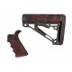 HOGUE Grip and Mil-Spec Collapsible Buttstock for AR15 / M4 GBBR - Red Lava - 