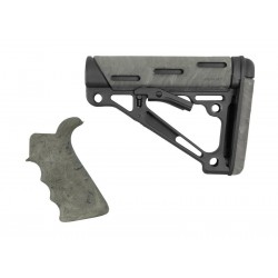 HOGUE Grip and Mil-Spec Collapsible Buttstock for AR15 / M4 GBBR - Ghillie Green - 