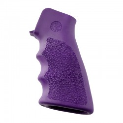 Hogue AR-15/M-16 Rubber Grip with Finger Grooves - Purple - 