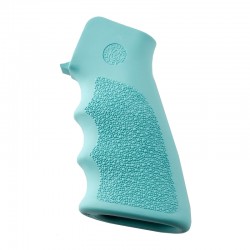 Hogue AR-15/M-16 Rubber Grip with Finger Grooves - Aqua - 