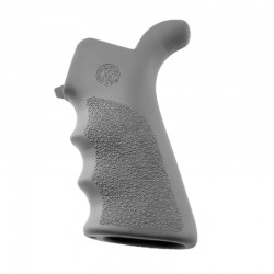 Hogue AR-15/M-16 beavertail Rubber Grip with Finger Grooves - Grey - 