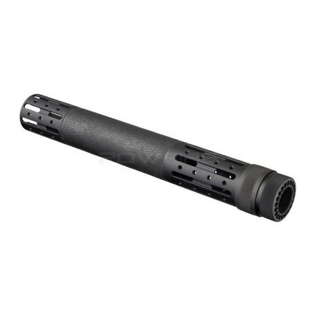 Hogue AR-15/M-16 15 inch Free Float OverMolded Forend with Attachments - Black - 