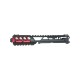 CTM tactical FUKU-2 CNC upper set - long cut out for AAP-01 - Black / Red - 