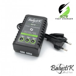 Balystik Chargeur 20W pour batterie LiPo / Li-ion 7,4V et 11,1V - 
