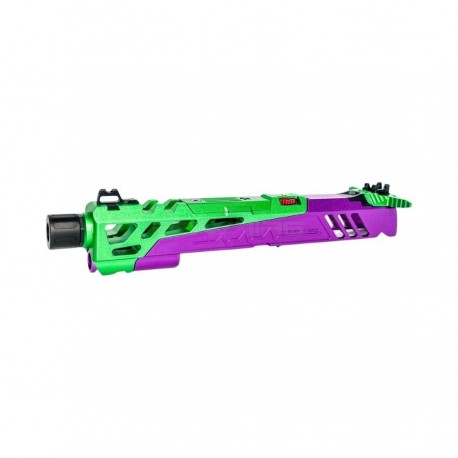 CTM culasse tactical split Flatline pour TM Hi-capa 5.1 - Violet / Vert - 