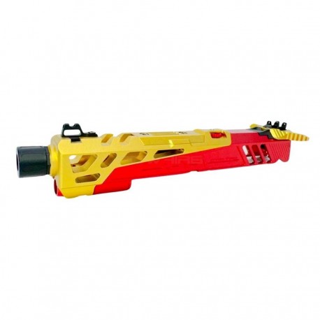 CTM culasse tactical split Flatline pour TM Hi-capa 5.1 - Rouge / Gold - 