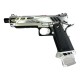 CTM culasse tactical split Flatline pour TM Hi-capa 5.1 - Electroplated Chrome - 