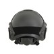 EM Fast MH helmet avec ajustement rapide - Noir - 