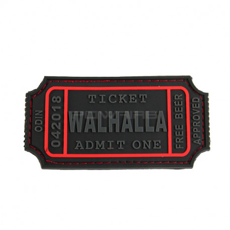 Patch Velcro WALHALLA TICKET - Noir - 