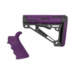 HOGUE Grip and Mil-Spec Collapsible Buttstock for AR15 / M4 GBBR - Purple