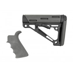HOGUE Grip and Mil-Spec Collapsible Buttstock for AR15 / M4 GBBR - Slate Grey