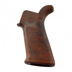 Hogue AR-15/M-16 OverMolded Rubber Beavertail Grip - Red Lava