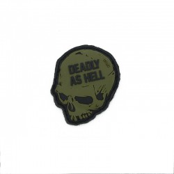 Deadly As Hell green - Velcro patch