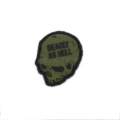 Deadly As Hell green - Velcro patch - 