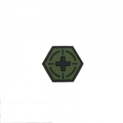 Tactical Medic Red Cross Velcro Patch - Forest