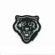 Angry Wolf Head Velcro Patch - Glow - 