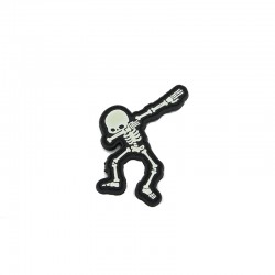 Dabbing Skeleton Velcro patch - Glow - 