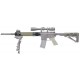 Hogue AR-15/M-16 12,5 inch Free Float OverMolded Forend with Attachments - Olive green - 