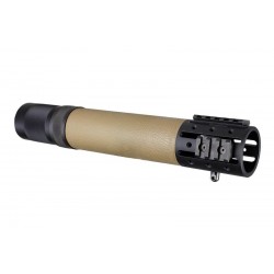 Hogue AR-15/M-16 12,5 inch Free Float OverMolded Forend with Attachments - Tan
