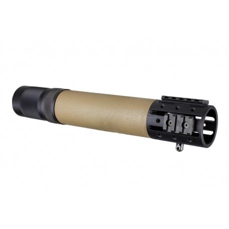 HOGUE RIS free float 12,5 inch surmoulé caoutchouc avec rails - Tan - 