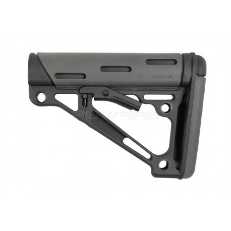 Hogue AR-15 OverMolded Collapsible Buttstock Mil-Spec - Slate Grey - 