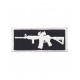 M4 AR15 Assault Rifle Velcro Patch - Black - 