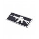 M4 AR15 Assault Rifle Velcro Patch - Black - 