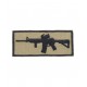 M4 AR15 Assault Rifle Velcro Patch - Coyote - 