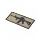 M4 AR15 Assault Rifle Velcro Patch - Coyote - 