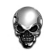 3D Metal Head metal Stickers Skull style - Silver / Red - 