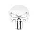 3D Metal Head metal Stickers Punisher style - Silver - 