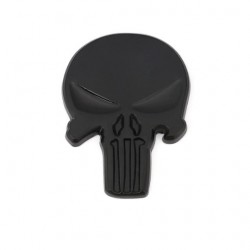 Sticker metal autocollant style punisher - Black - 