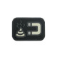 Patch velcro ShitMagnet - Blanc - 