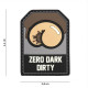 Patch Velcro Zero Dark Dirty - Noir - 