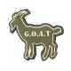 G.O.A.T. Velcro patch - Green - 