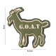 G.O.A.T. Velcro patch - Green - 